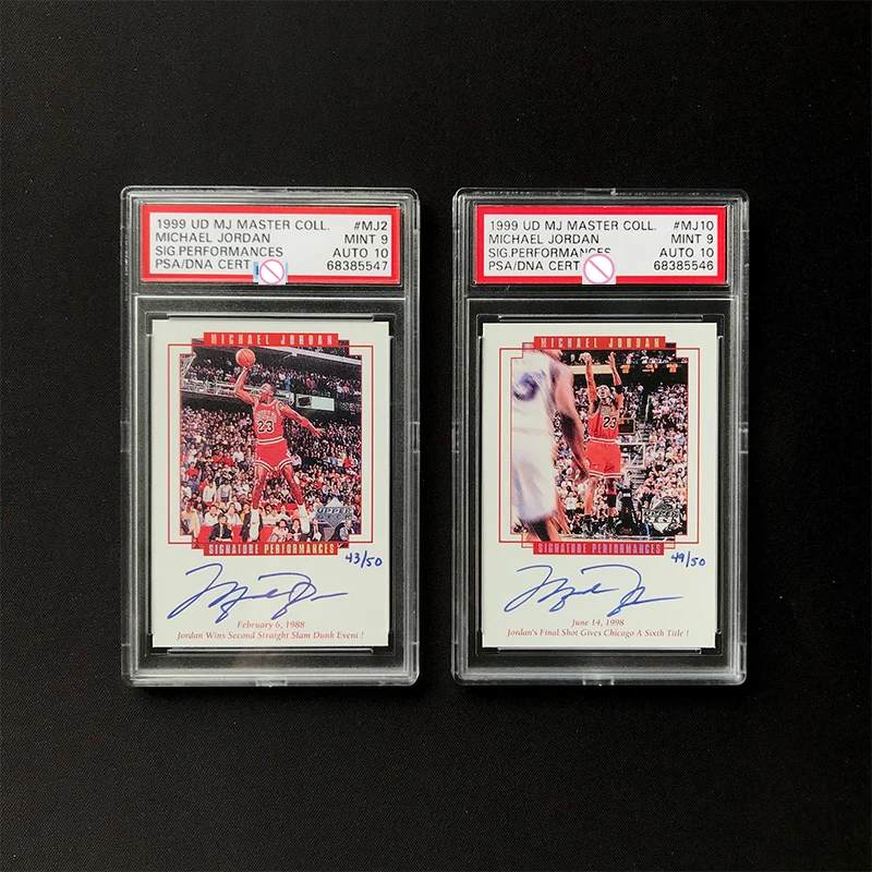 Cartão de Assinatura UD Star de 1999 Impresso e Assinado do Concurso Slam Dunk de 1988 Réplica Original Feita à Mão