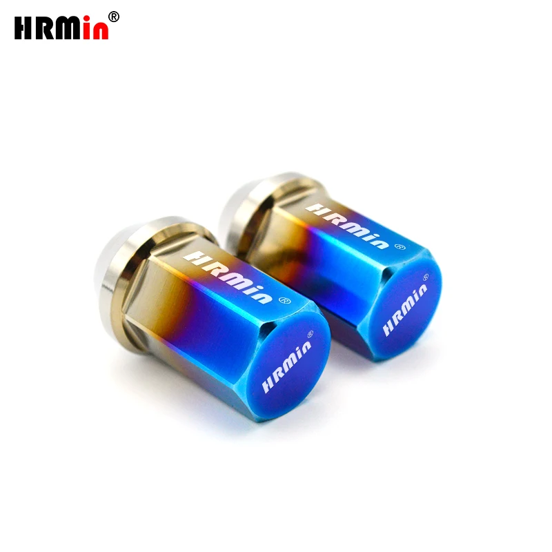 

HRMin 10.9 grade Gr.5 titanium cone seat wheel nuts titanium lug nuts M14*1.5mm for Jeep, Land rover,Tesla, Cherokee,Jaguar,VW