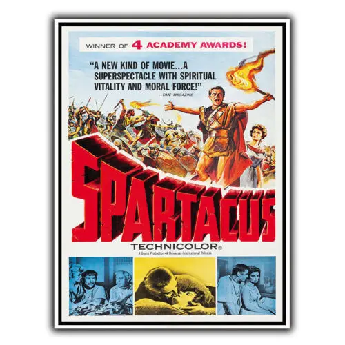 SPARTICUS 1960 SIGN METAL WALL PLAQUE Film- und Kinowerbeplakat-Nachdruck – Aluminium
