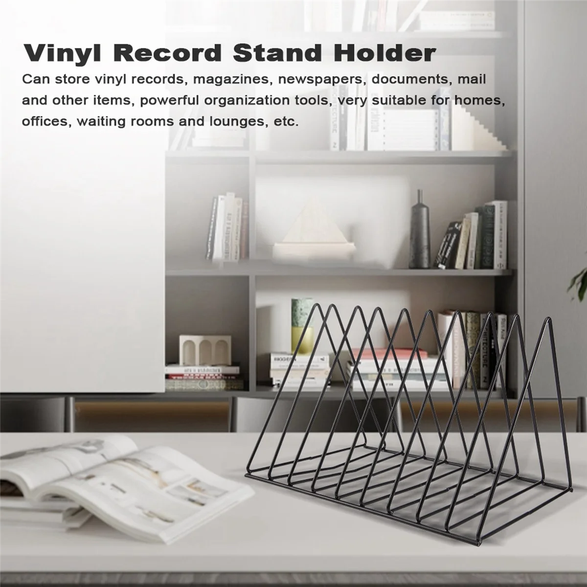 

Better Quality Vinyl Record CD Magazine Storage Rack Album Display Rack Multifunctional Vertical Creative European Art Collectio