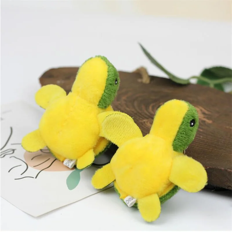 1PCS Cartoon Mini Turtle Plush Toy Tortoise Doll Backpack Keychain Pendant Throwing Catcher Doll 9CM