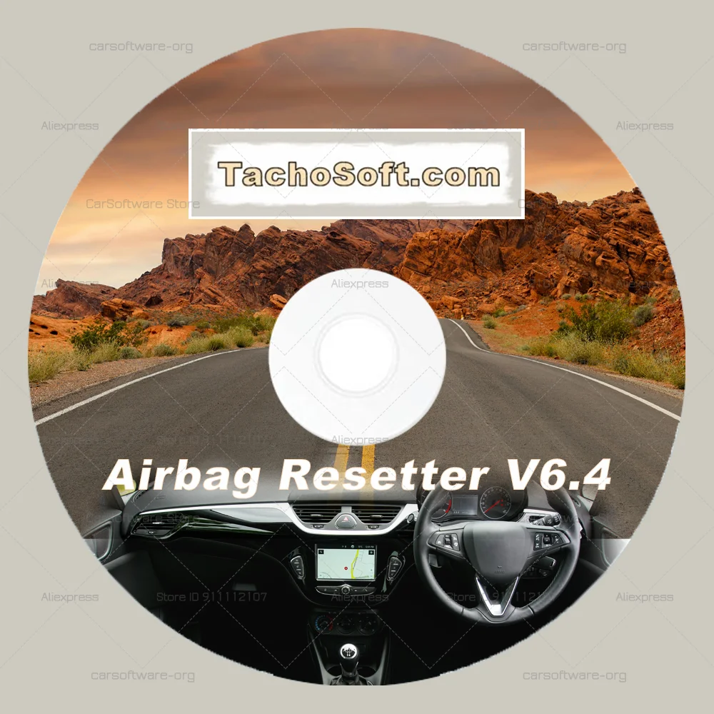 2025 Newest Deleting Crashdata Software Tachosoft Ai-rbag Resetter V6.4 From ECU Dumps with 450 Ai-rbag ECU Models Eprom Mcu Car