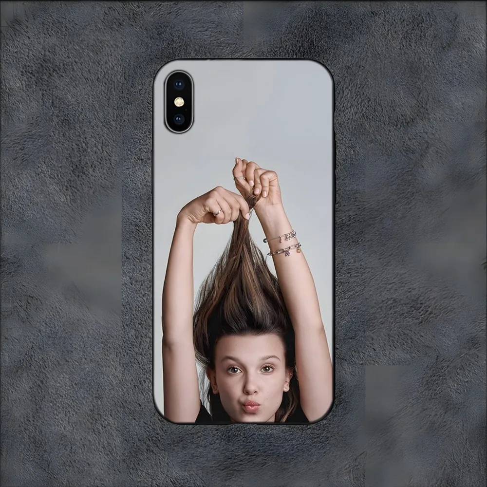 M-Millie Bobby Brown Phone Case For Samsung S21,S22,S23,S30,Ultra,S20,S30,Plus,S21 Fe,10,9,5G Silicone Cover