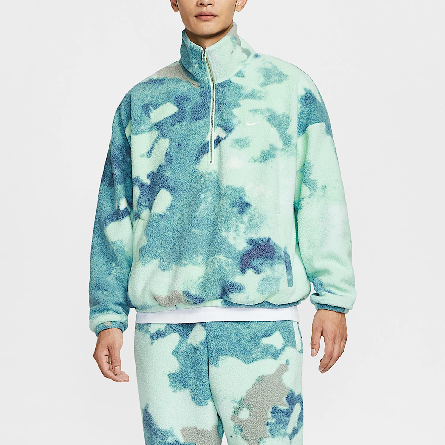 

Мужская модная теплая толстовка с капюшоном Nike Dri-FIT из флиса HV3542-345