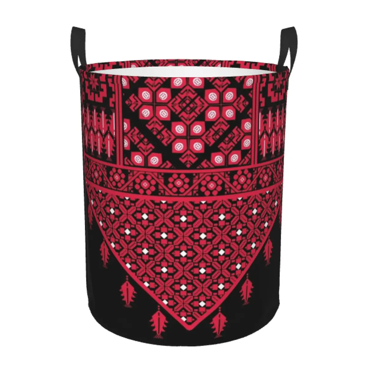 

Round Single-Layer Laundry Hamper Stitch Lightweight and Durable Dirty Clothes Basket with Breathable Design for Home & Dorm Use