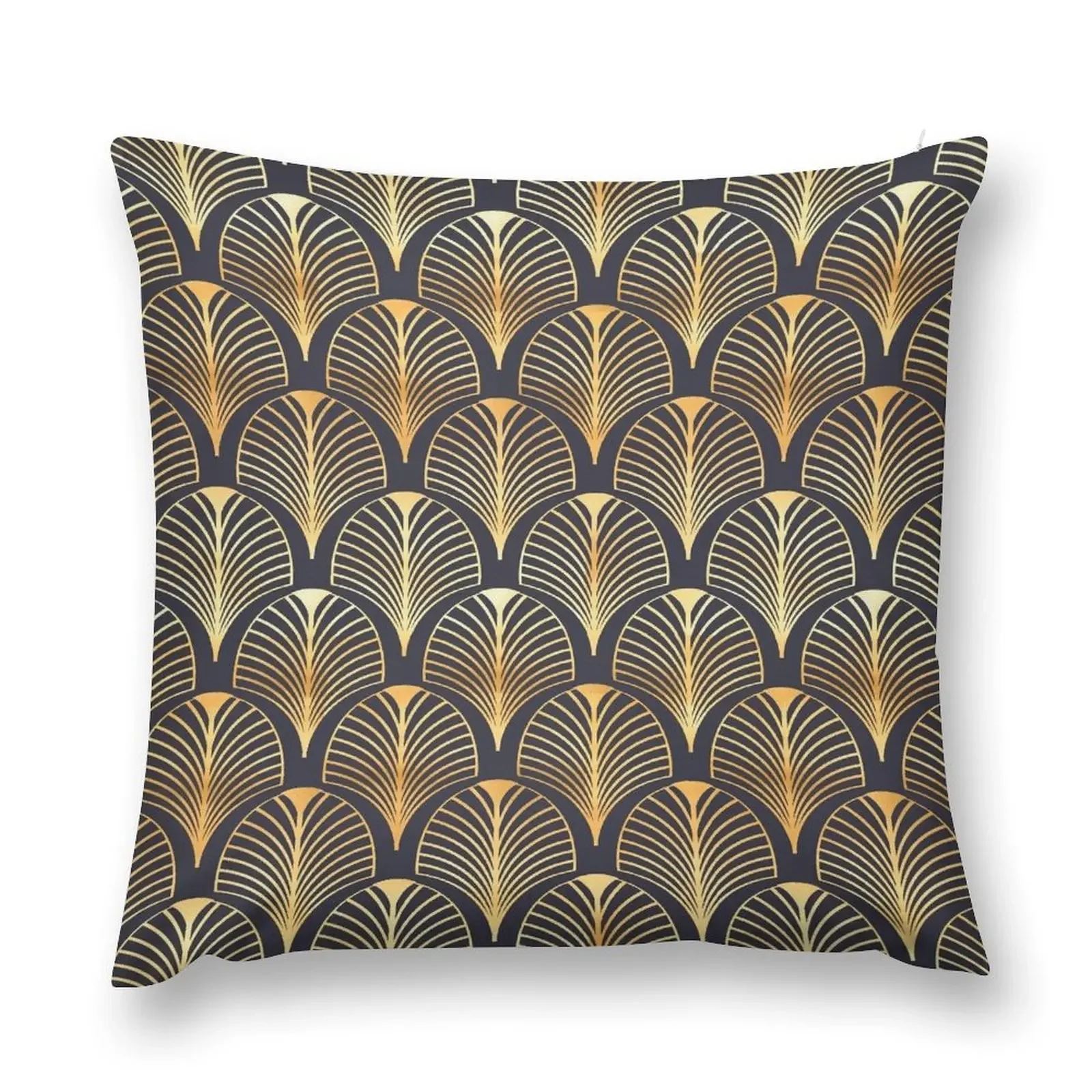 

Art Deco Gold Throw Pillow Decorative Cushions For Living Room anime girl pillow