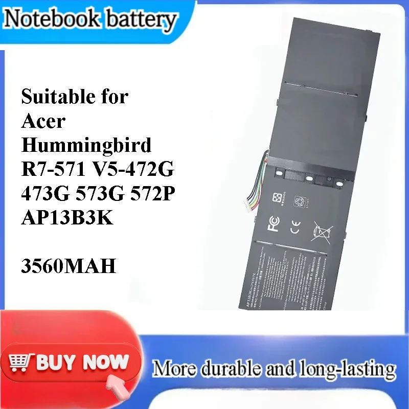 [AP13B3K] for Acer Hummingbird R7-571 V5-472G 473G 573G 572P Laptop Battery Replacement Battery
