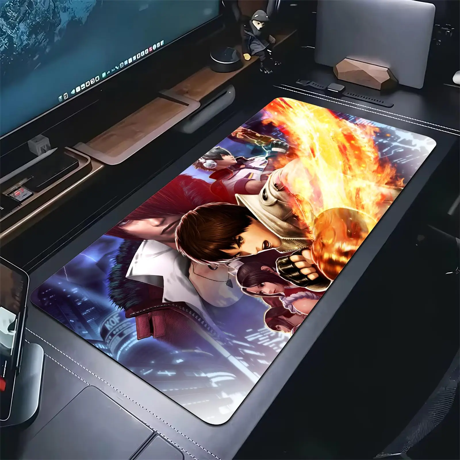 Pro E-Sports XXL Gaming Mousepad Extra Large Non-Slip Stitched Edge Keyboard Laptop Desk Mat For PC Gamer The King of Fighters