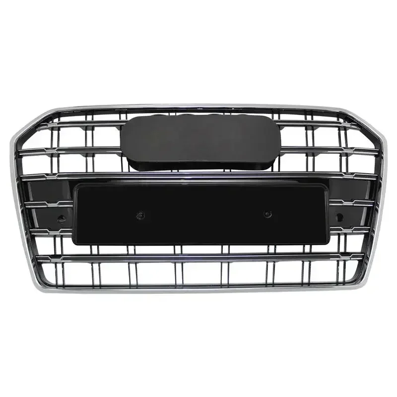 

Car Front Grille For S6/RS6 Style Front Bumper Grille Mesh Hood Grill Grille for A6/S6 C7 16-18 For S6 Grill