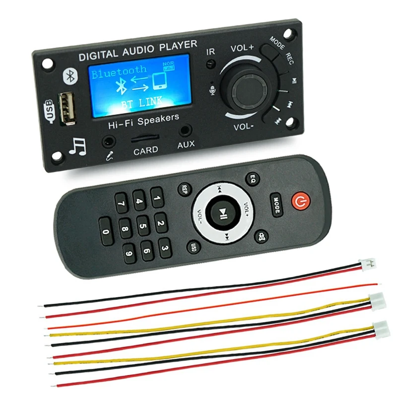 LCD Screen Display Mp3 Decoder Board Bluetooth Module DIY Products Car Audio Accessories Parts Audio Amplifier Board