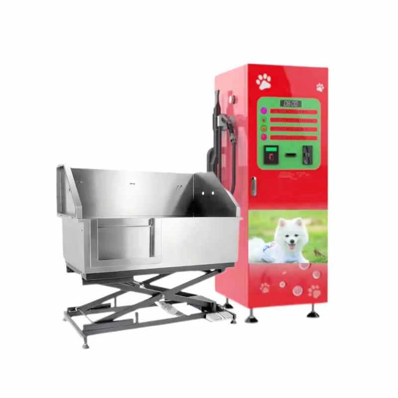 Custom Coin Operated Dog Wash Machine Portable Self Service Automatic Pet Grooming Station for Veterinary Clinics