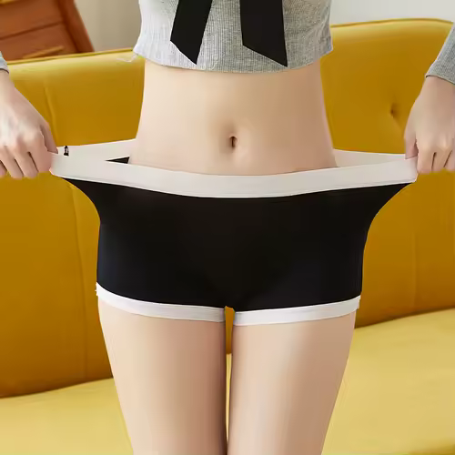 BANNIROU 1Pcs Mid-Rise Seamless Women's Boyshort Safety Knickers Pants Panties For Woman Intimates Female Underwear Lingerie - Image 2