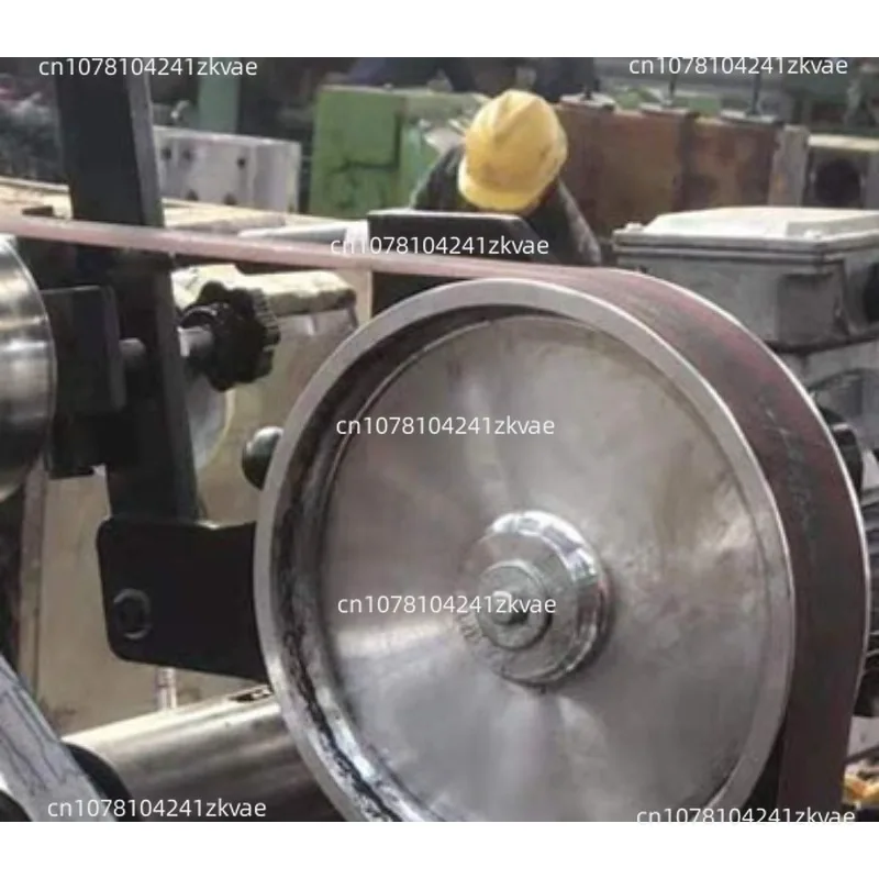Round tube lathe belt grinder, multifunctional vertical polishing deburring, grinding weld arc