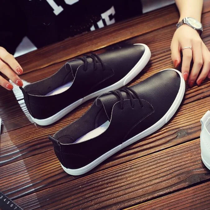 NEW Breathable Men\'s Shoes Casual Shoes Board Shoes Round Toe White Style Trendy Youth Shoes Sneakers