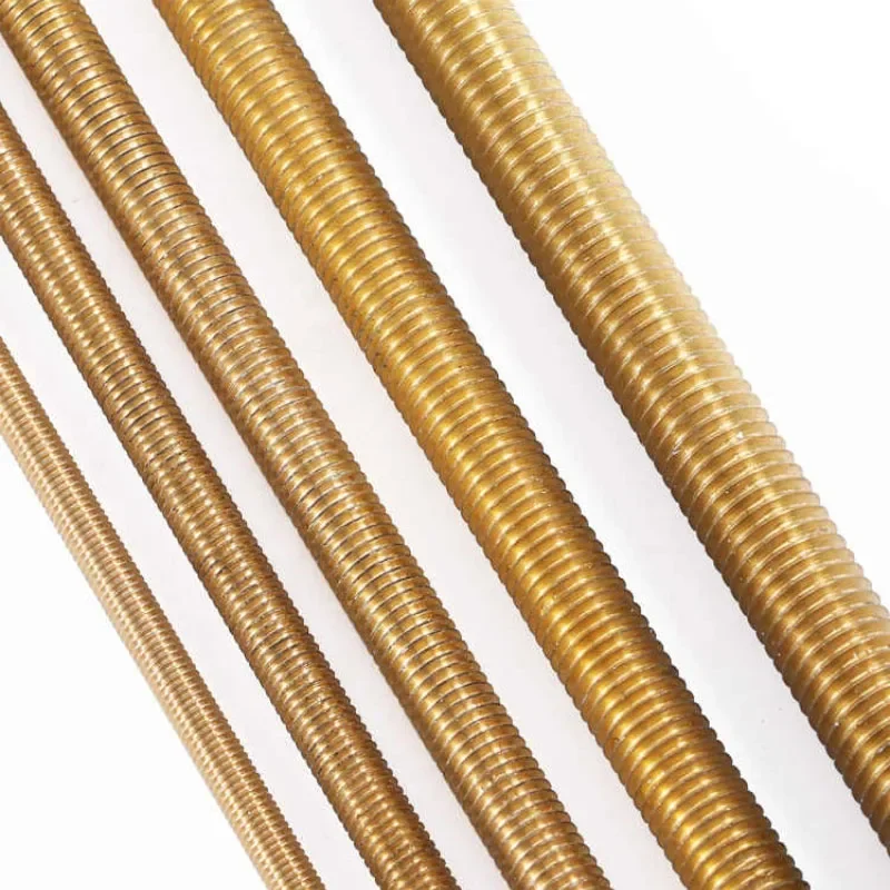 1pcs Brass Bolts M2 M2.5 M3 M4 M5 M6 M8 M10 M12 M14 M16 M18 M20 Copper Full Thread Bar Screw Bolt Brass Thread Rod 250mm/500mm