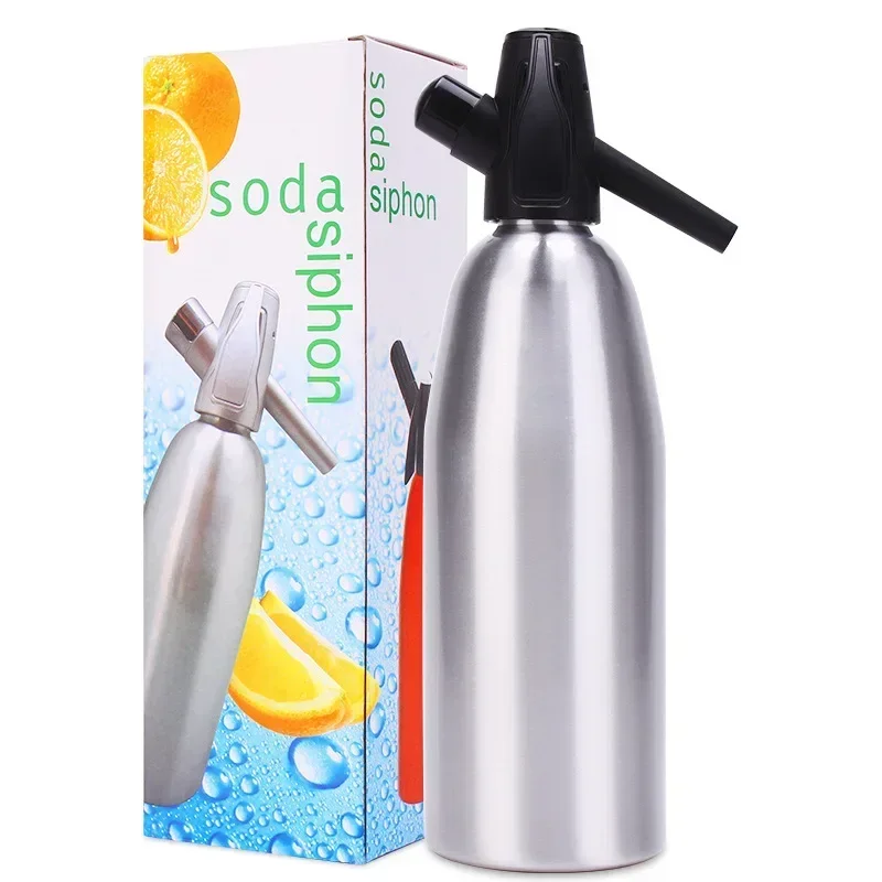 Sifón de Soda dispensador de CO2 de 1l, generador de burbujas de agua, máquina de cóctel de bebidas frías, fabricante de refrescos DIY, fabricación