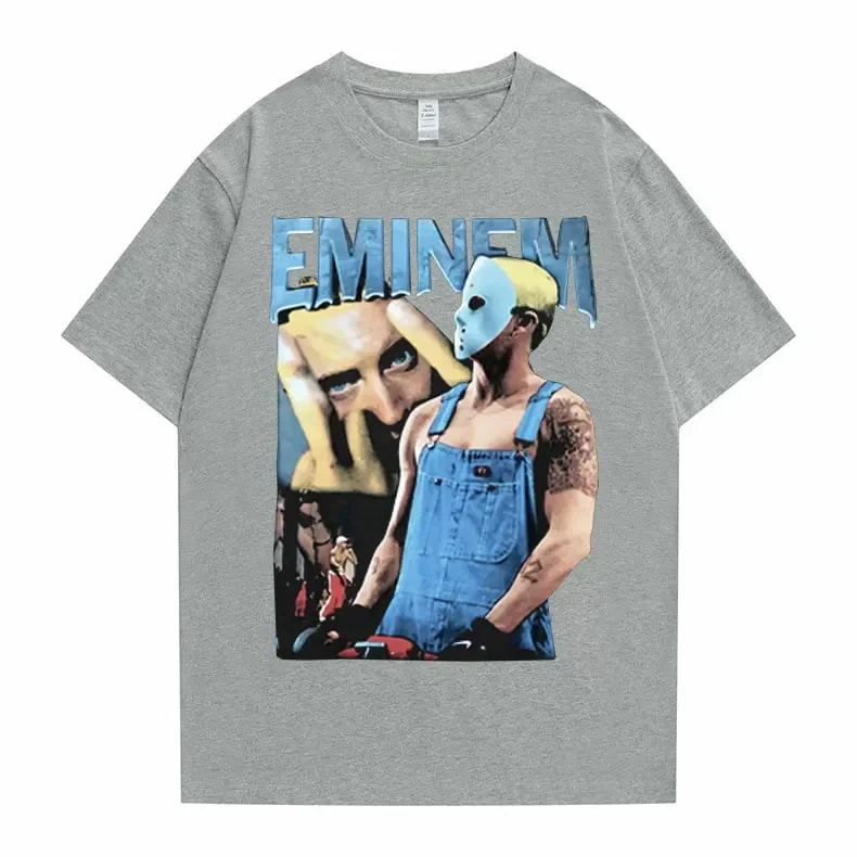 Summer Rapist Ultra-thin Shady Eminem Anger Management Tour Graphic T-shirt Women Men Cotton Short-sleeved Hip-hop Casual Shirt