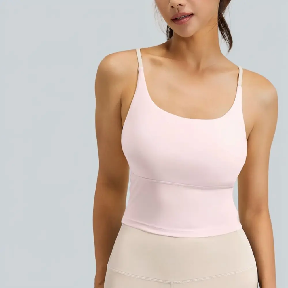 Cross Strap Sports Bra Women Padded Yoga Vest Breathable Backless Fitness Top High Elastic Gym Workout Running Camisole