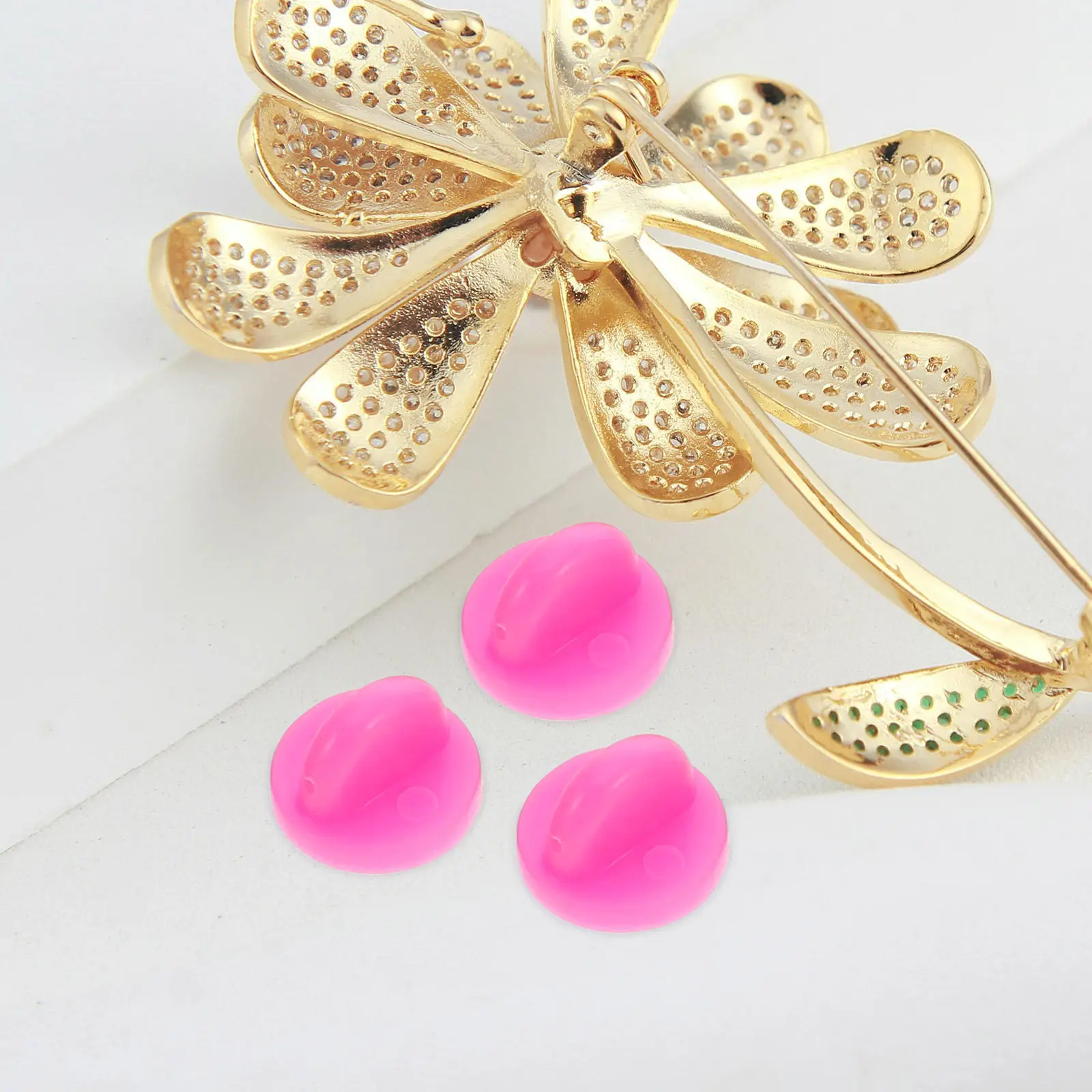 1 Box Rubber Lapel Pin Backs Locking Pin Protectors for Enamel Pins Needle Covers Badge Backings Multipurpose Jewelry Craft