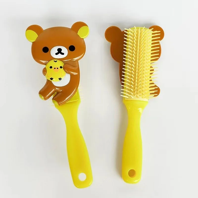 R-Rilakkuma Air Cushion Comb Tangled Hair Comb Hair Brush Massage Anti-static Out Wet Curly Hair Brushes Barber Styling Tool