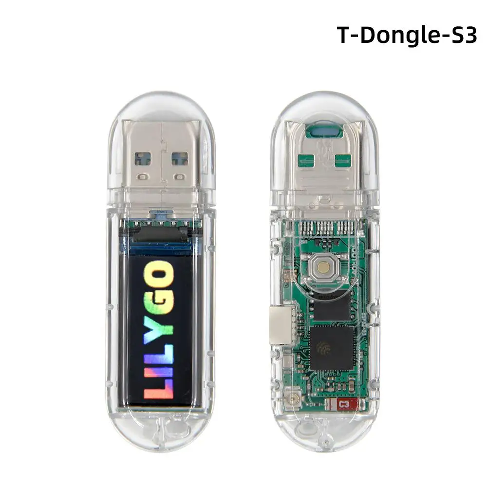 T-Dongle-S3 ESP32-S3 Development Board With Screen Dongle 0.96 inch ST7735 LCD Display Support WiFi Bluetooth TF Card