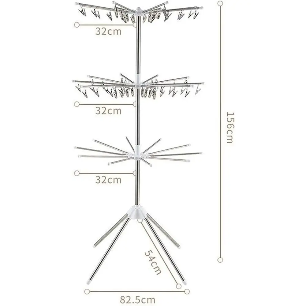

Вращающаяся сушилка для белья для дома, балкона и детской одежды (Цвет: C)