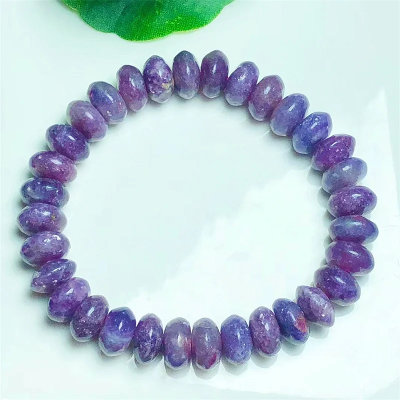 

Natural Plum Tourmaline Bracelet Crystal Women Fashion Jewelry Single Circle Elastic Rope Bracelet Christmas Gifts 11X16MM