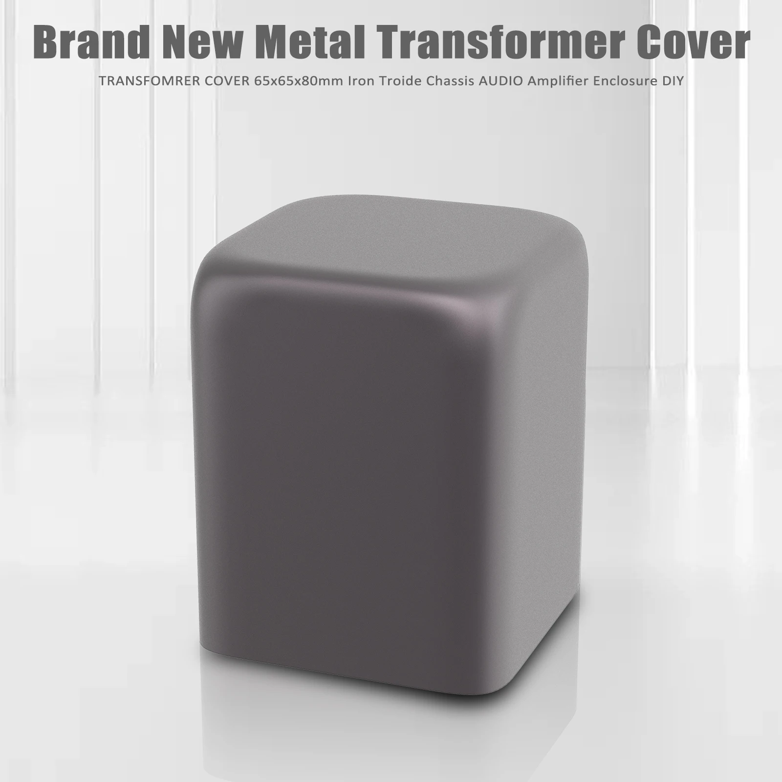1 stücke Schwarz Eisen Transformator Abdeckung 65/85/107*123mm Triode Schützen Box Eisen Troide Chassis AUDIO Verstärker Gehäuse DIY – Detail 2