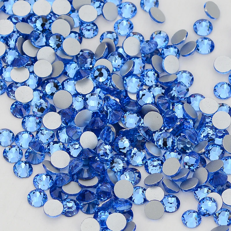 SS6-SS20 1440 Stück Glaskristall-Strasssteine, nicht Hotfix, Bastelbedarf, flache Rückseite, Glitzersteine, Nagelkunst-Dekorationen, DIY-Zubehör – Detail 9