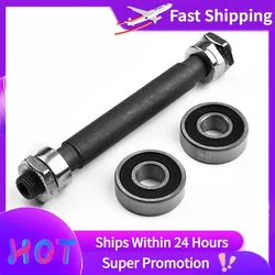 108/145mm MTB Bike Bicycle Hub Front And Rear Axle Steel Wheel Hub Hollow Spindle Shaft Axle Bike Cycling Supplies Accessories