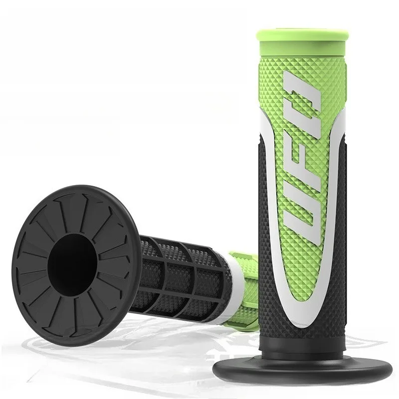 2PCS Motorcycle Modified Sunproof and Waterproof Handlebar Grips Three-color Handlebar Cover Rubber Non-slip Handlebar Cover