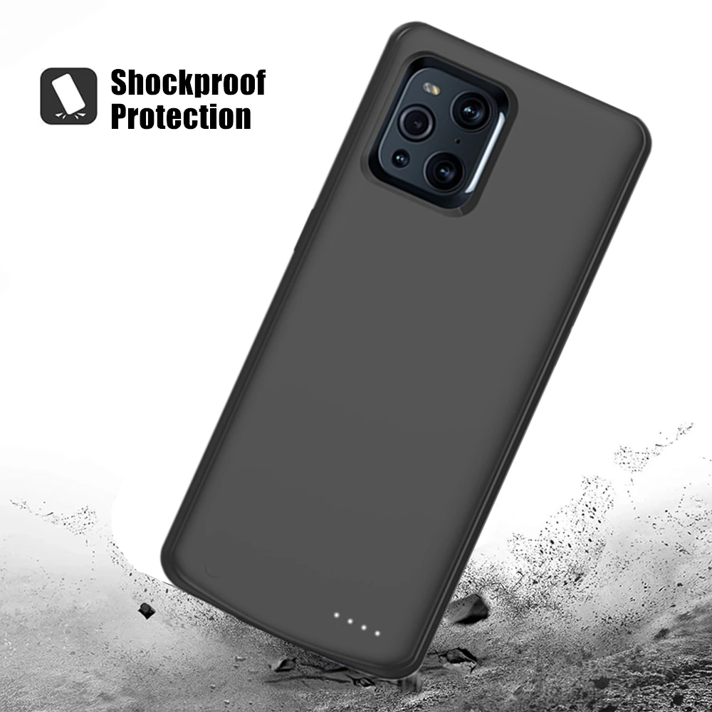 

6800mAh Power Bank Cover For OPPO Find X3 Pro Extrenal Battery Cases Portable Powerbank Cover For Find X3 Charging Case Coque
