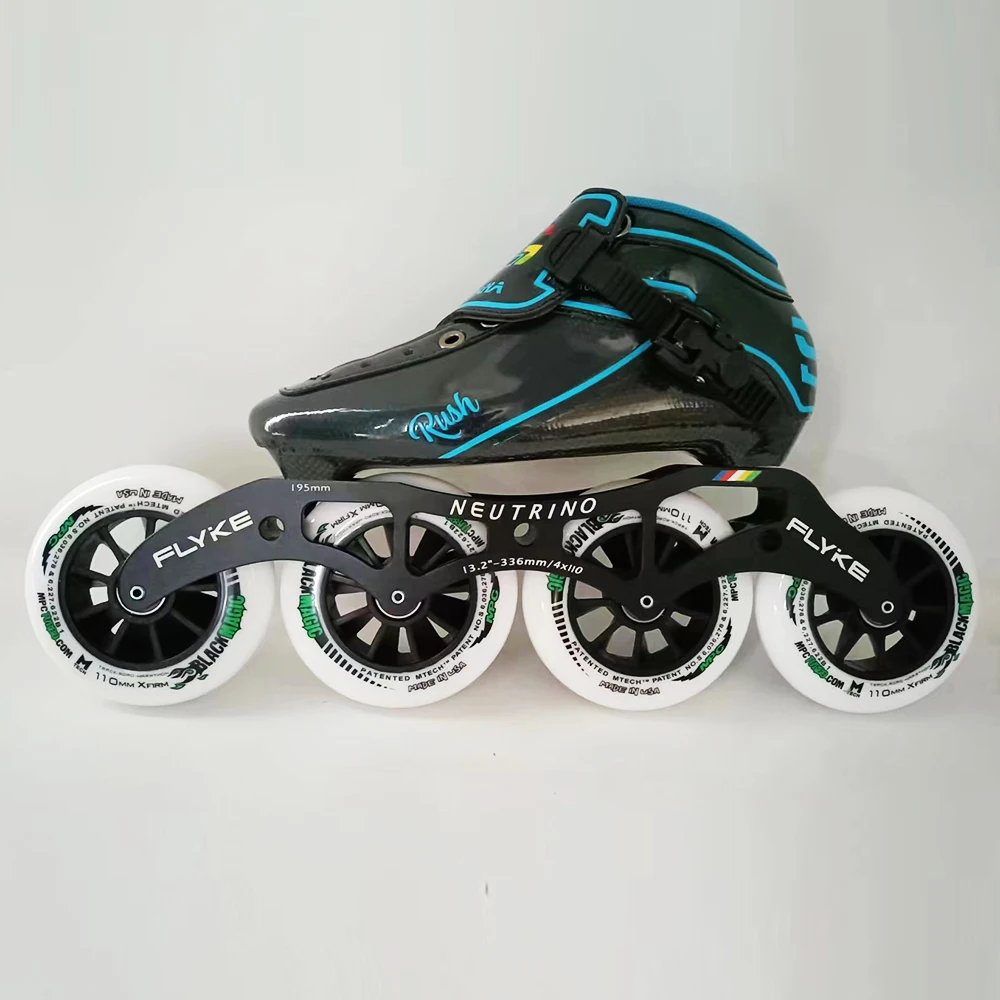 Speed Skates Inline Skate SR Rush Flyke Frame High Elastic Track Wheels Professional Royal Road Carbon Fiber Street Shoe Fibre