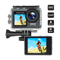 WiFi Action Camera 30m Waterproof Exercise Video Recorder 120° Wide Angle Underwater Camera with Accessories Kit