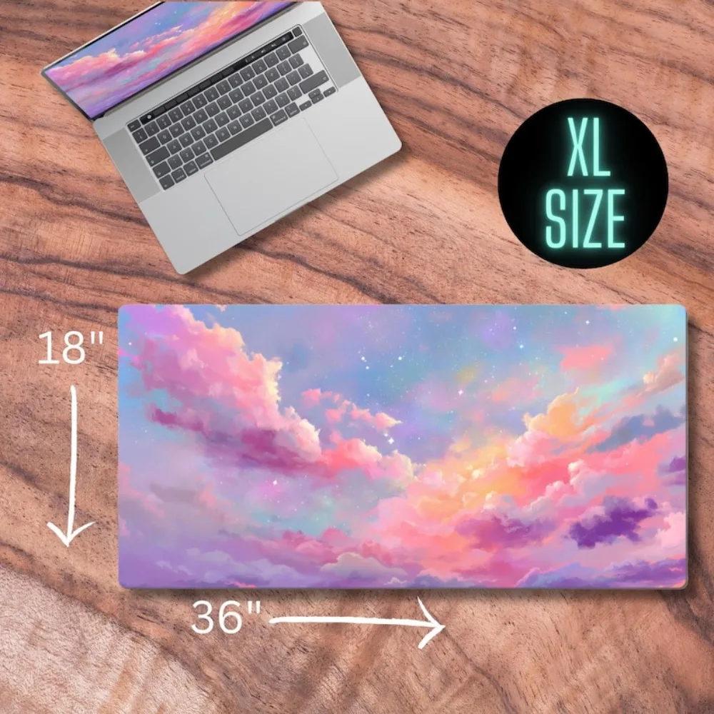 Anime Desk Mat, Desk Mat Aesthetic, Lofi Sky Desk Mat podkładka gamingowa alfombrillas para escritorio wrist rest