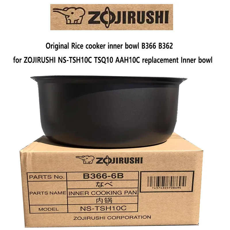 

Original Rice cooker inner bowl B366 B362 for ZOJIRUSHI NS-TSH10C TSQ10 AAH10C replacement Inner bowl
