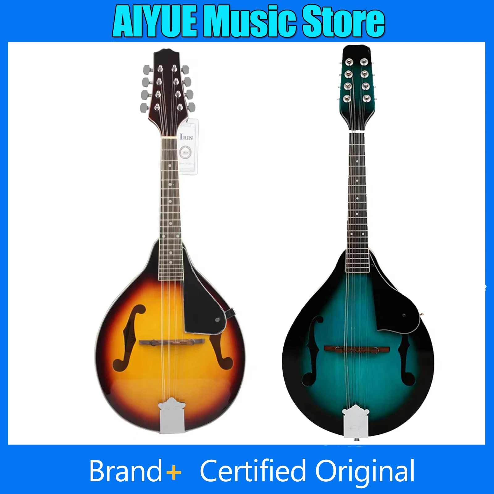 

IRIN Mandolin 8-String Guitar A Style Acoustic Mandolin Stringed instruments Bag String Capo Strap Pick Guitar With Parts