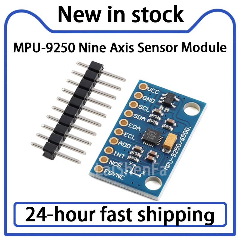 1PCS MPU-9250 (three-axis Gyroscope+three-axis Acceleration+three-axis Magnetic Field) Nine Axis Attitude Sensor Module in Stock