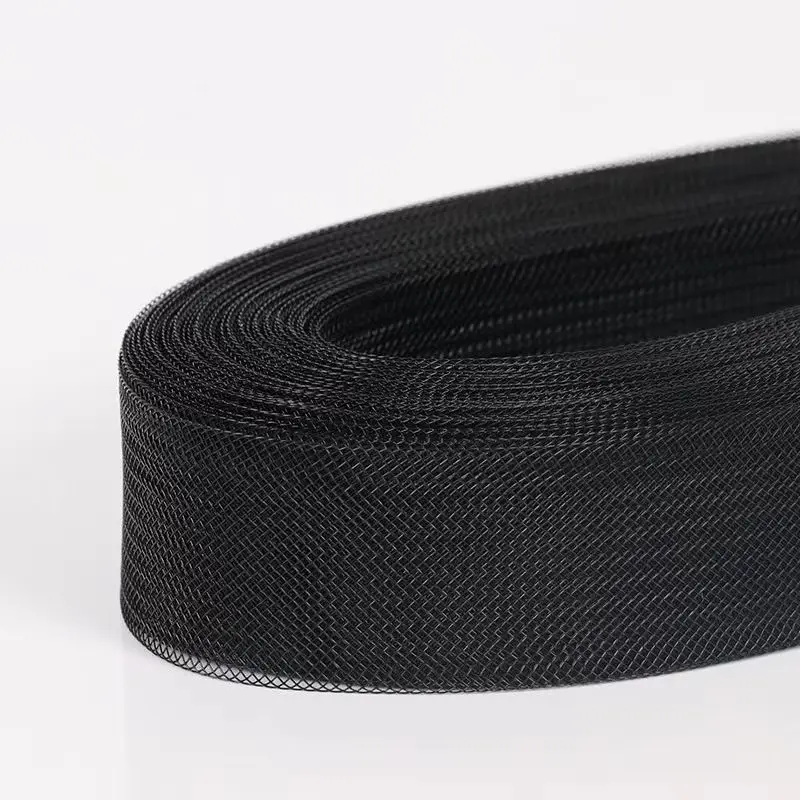 Weiche Polyester-Mesh-Band, glattes Crinolina-Flachband mit Crinolina-Stoff für Hüte/Bastelarbeiten/Kleidungszubehör – Detail 4