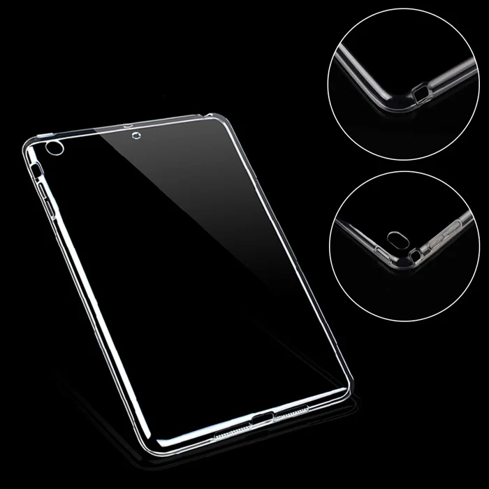 Tablet PC Silicone Case Transparent Protective TPU Back Cover For iPad Pro 10.5/12.9/9.7 Inch Air 2/3/4/5/6 Mini 1/2/3/4 ND998