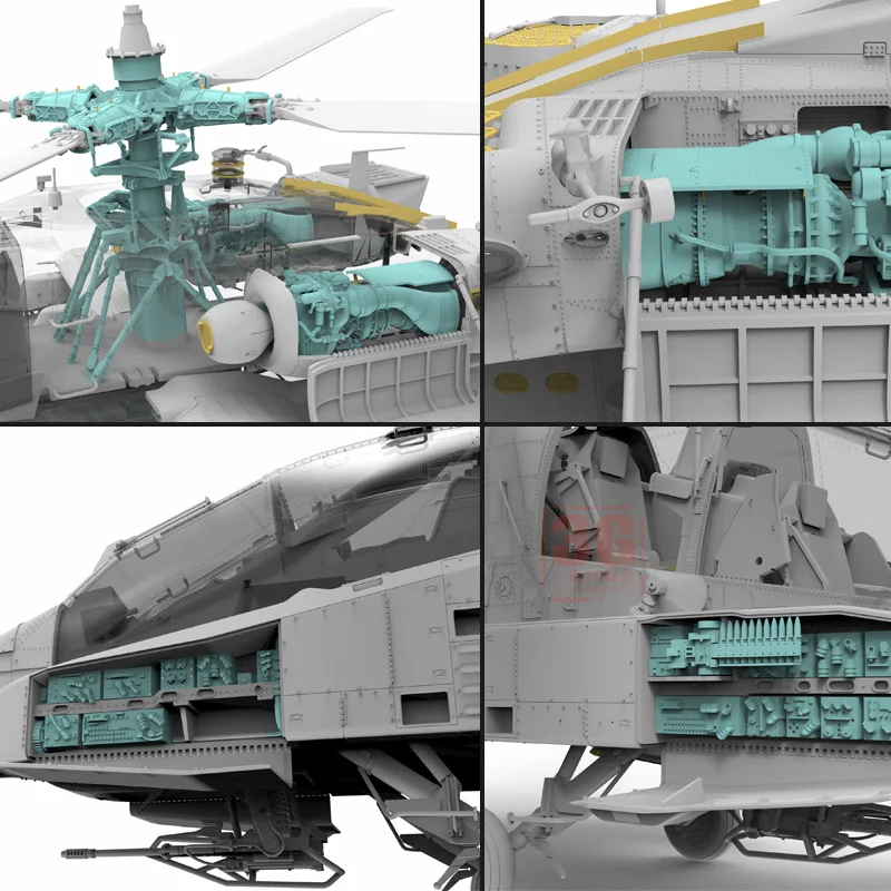 Snowman Model SP2601/2602 Assembled Model Kit AH-64D/E Longbow Apache Guardian Gunship 1/35