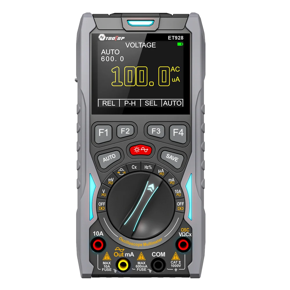 TOOLTOP 3In1 One Click Oscilloscope 12MHz 50Msps Sampling Rate 2.4\