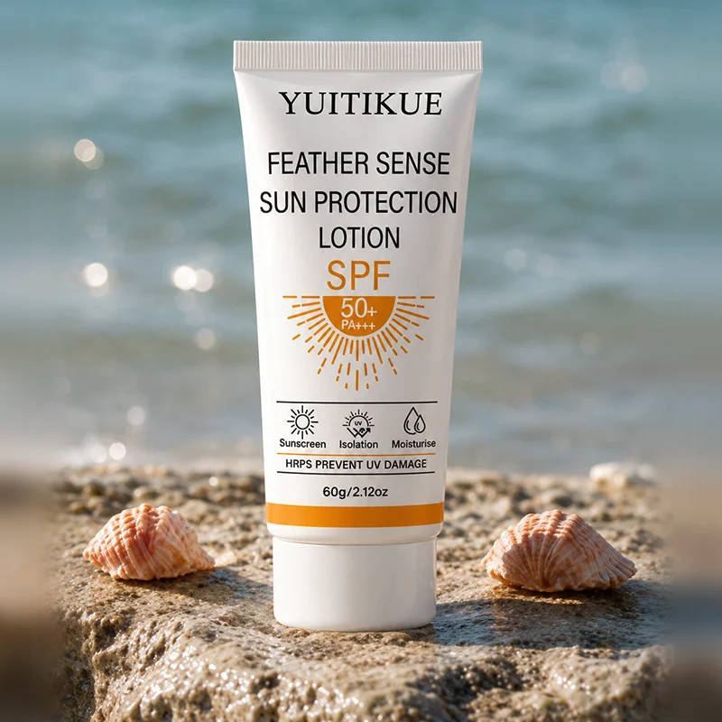 YUITIKUE SPF50+ High Protection Sun Lotion Moisturize Isolate UV Cooling Soothe Sunburn After Sun Repair Sunscreen