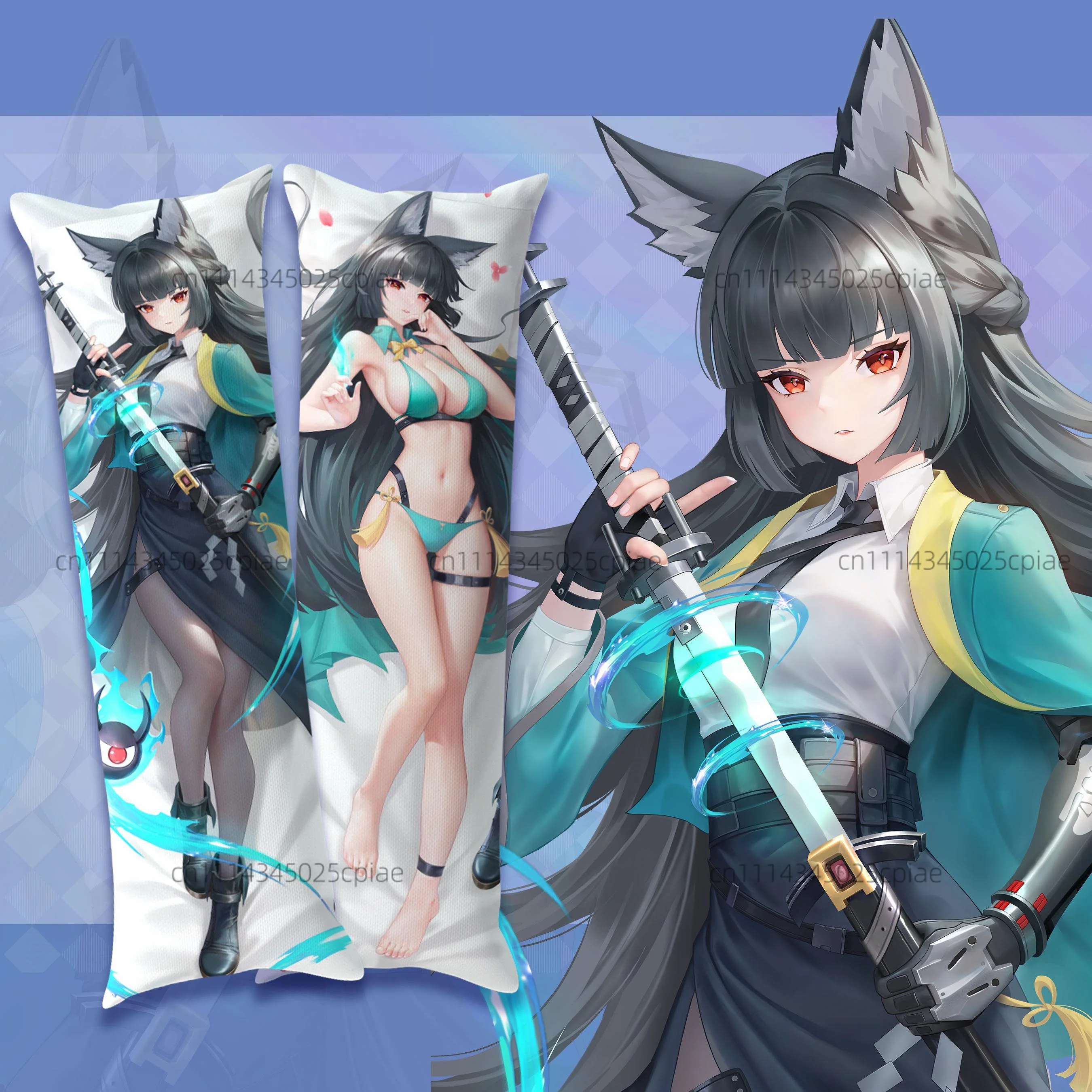 Anime Zenless  Zone Zero Body Pillowcase Two-Sided Print Life-Size Pillow Cover Bedroom Decor Soft Long Dakimakura Cushion Cover