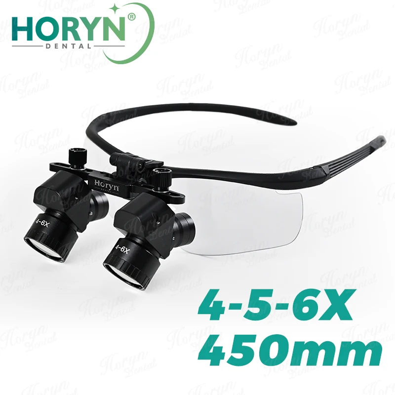 4X/5X/6X Magnifier Dental 48 ° Ergo Optical Loupes Oral Surgery Loupe Glass Prevent Bending Lowering The Head Dentistry Tool