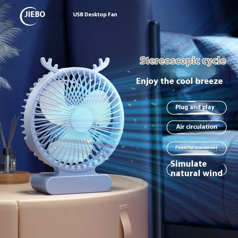 s10-USB-Powered Fan with Maximum Airflow - Suitable for Camping, Bedroom Comfort, Kitchen & Yoga Moments
