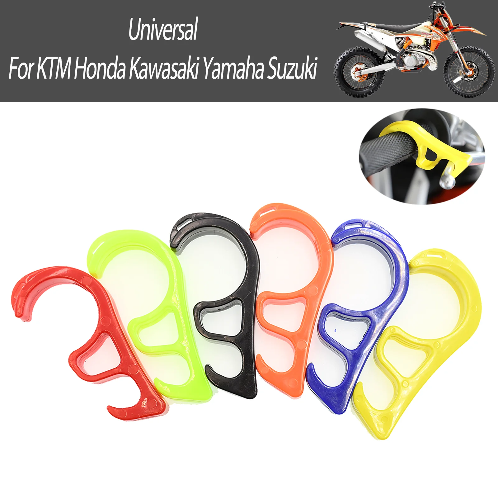 For Honda CRF KTM EXC Yamaha YZF Kawasaki Suzuki Motorcycle Universal Brake Hook Parking Safety Lock Bicycle Ramp Parking Lock