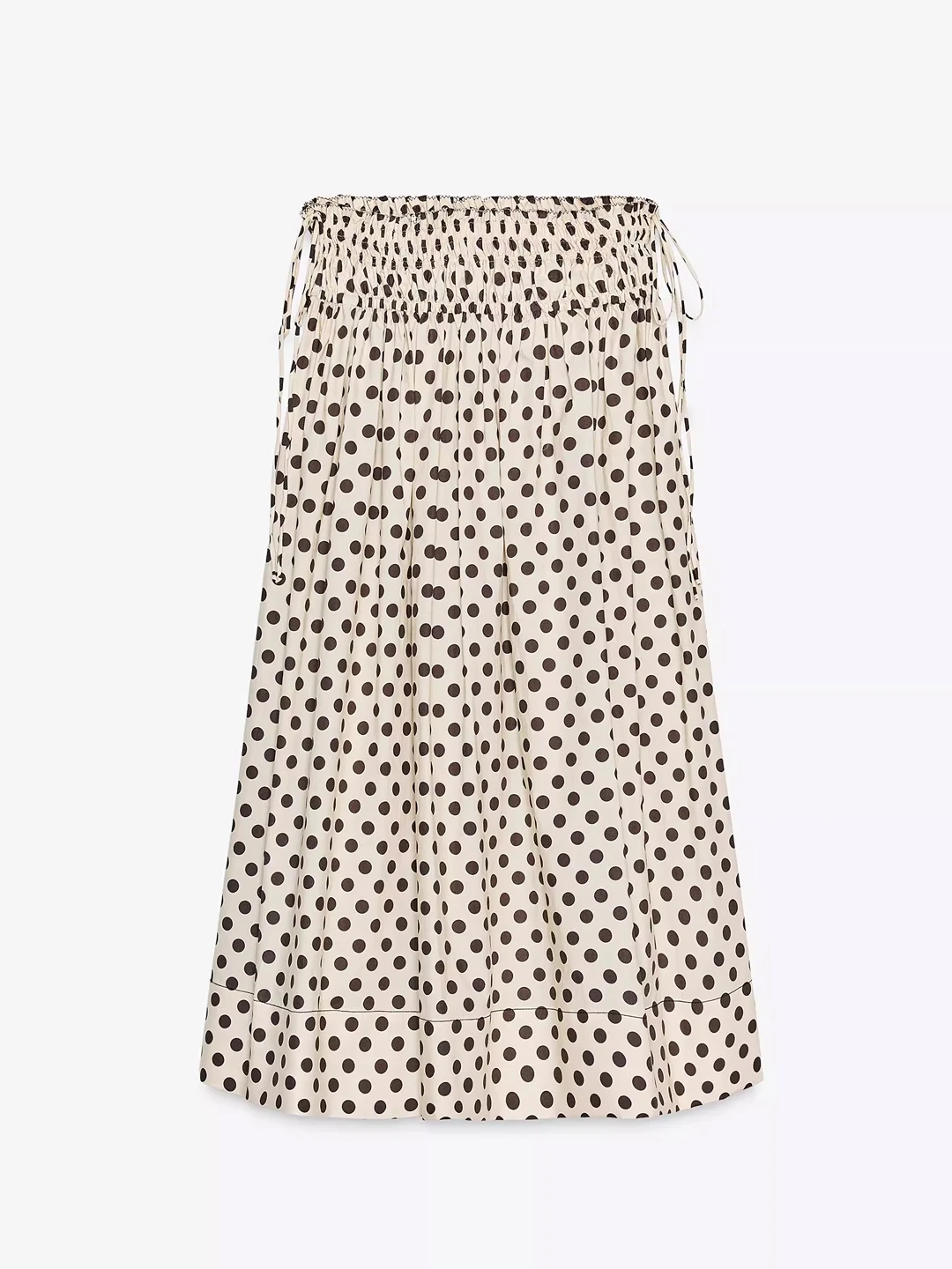 Vintage Polka Dot A-lijn Midi Rok Lange Rok Vrouwen Zomer 2025, Nieuwe Sle Loose Fit Elastische Taille Gedrukt Rok