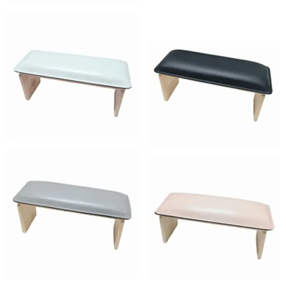 Faltbare Nagel Armlehne Kissen Hand Unterstützung Tilt Design Weiche Nagel Kissen Holz Basis Armlehne Nail art Hand Kissen Nail art Werkzeug