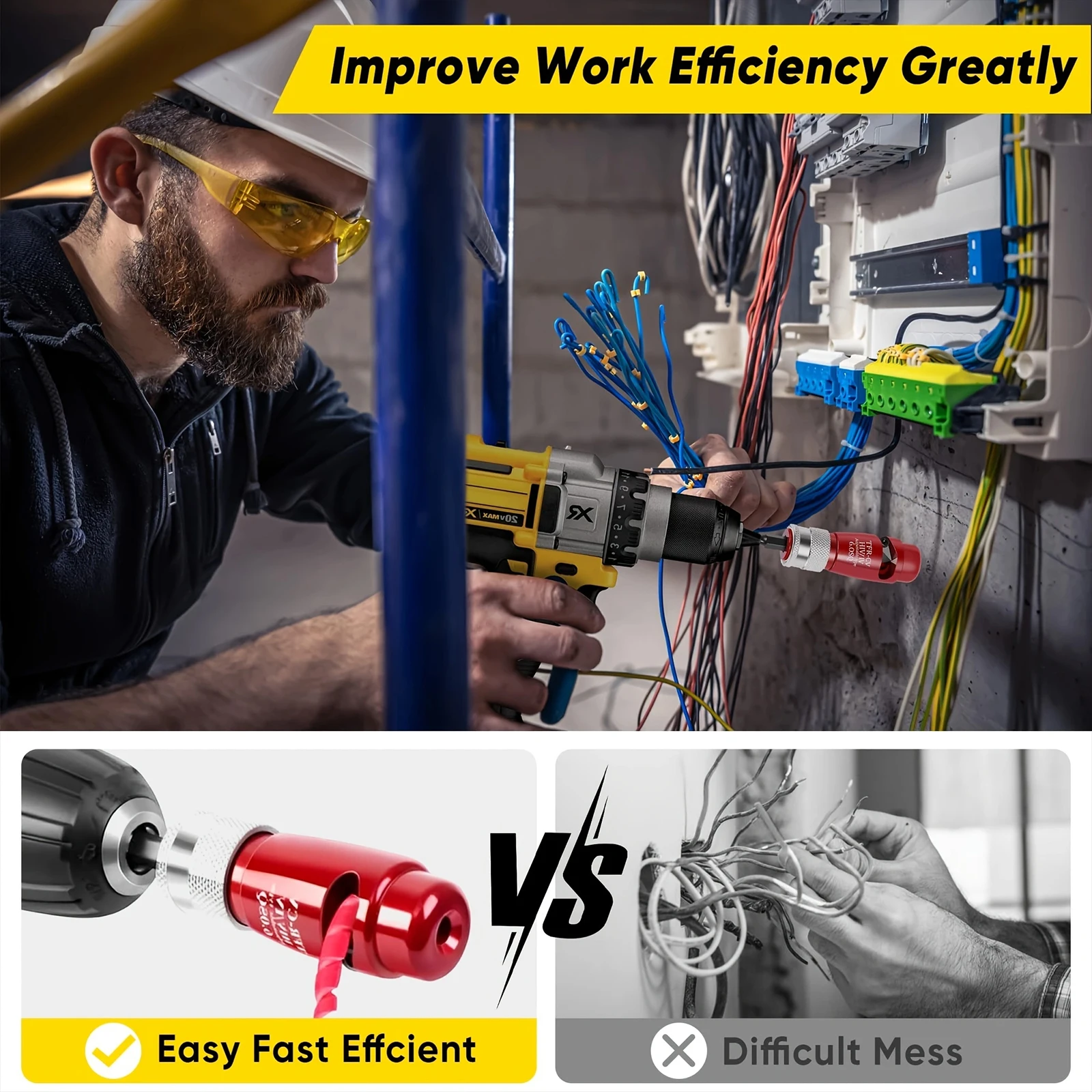 Strumento spelafili veloce e strumento di torsione Cavo regolabile Peeling Twister Pelapatate elettrico per 2,5-10 quadrati